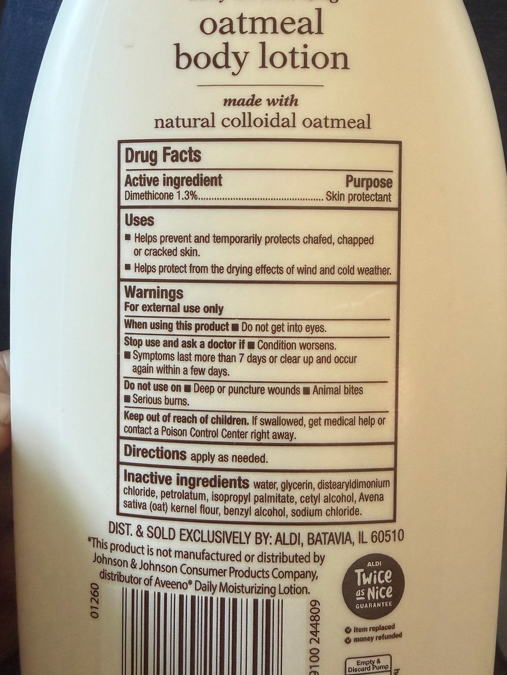 Oatmeal Body Lotion & Body Wash - Green/White - Picture 7 of 8